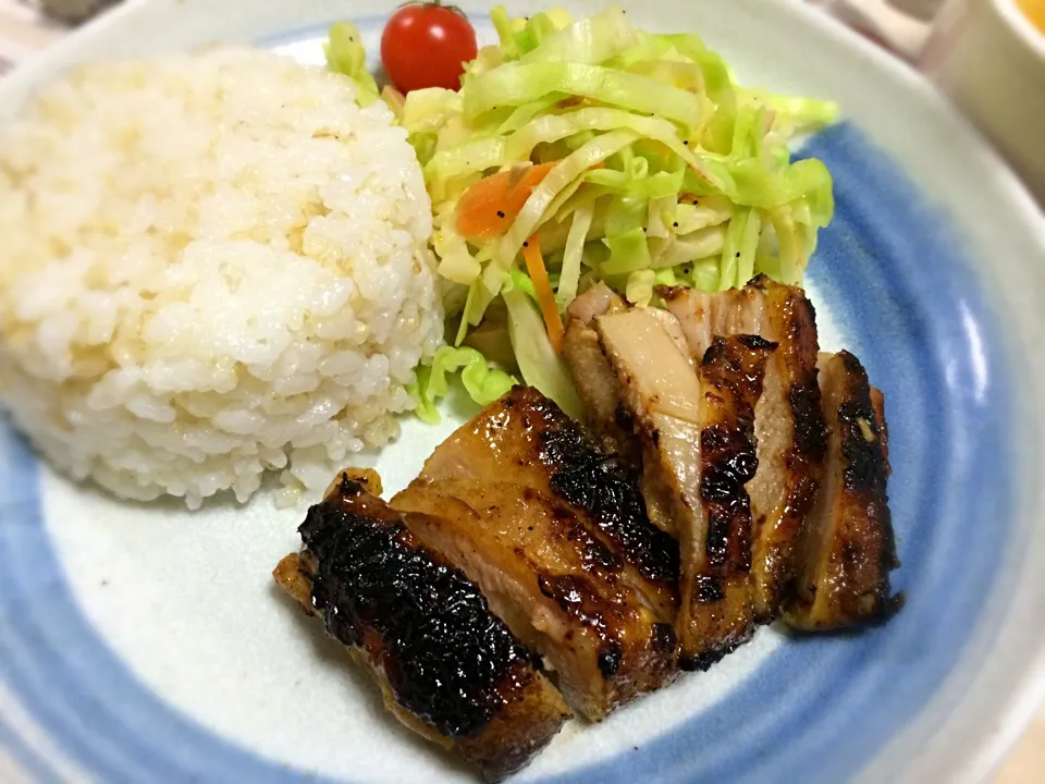 鶏もも肉味噌漬け焼き！香ばしい！！|Aya☺︎さん