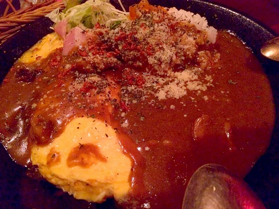 今度はオムカレーじゃけん‼︎|まぁちさん