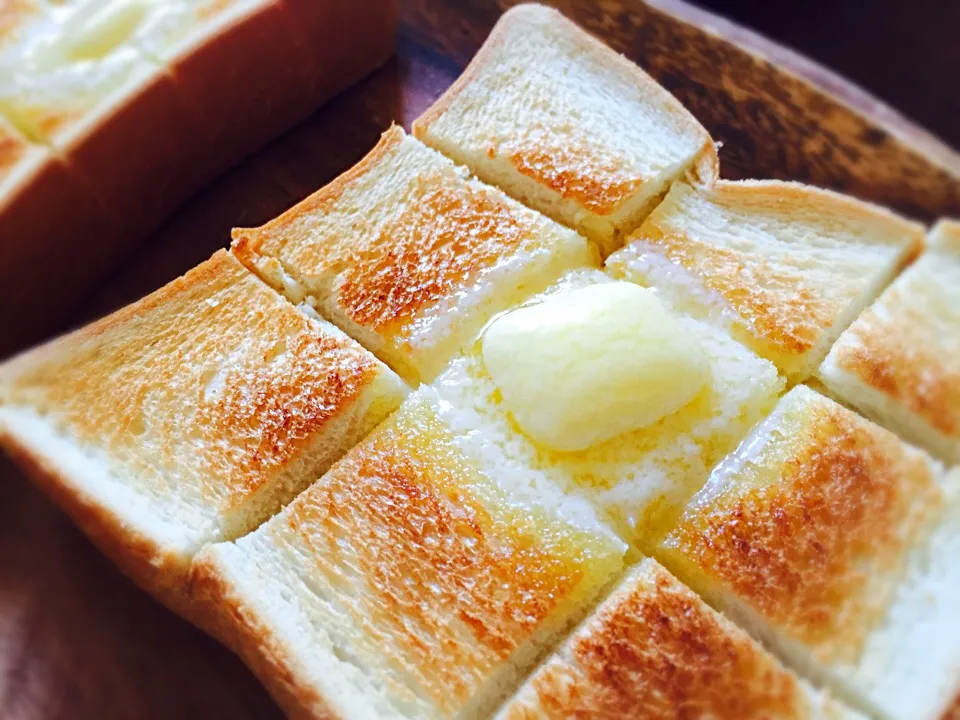 Snapdishの料理写真:20160430🍞BALMUDA THE TOASTER WHITEで、朝ご飯|akiyo22さん