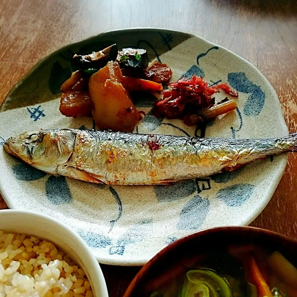 焼き魚定食【鰯】|プチテンよすさん