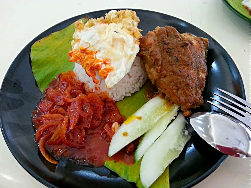 Nasi Lemak with rendang chicken
朝ごはんにナシレマッにレンダン・チキンをトッピング|korinoさん