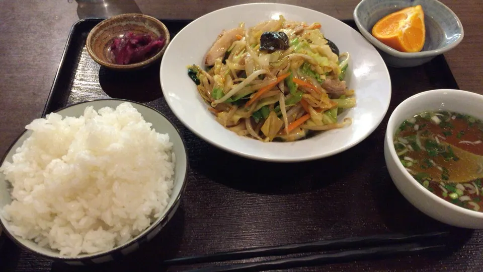 肉野菜定食|おっちさん