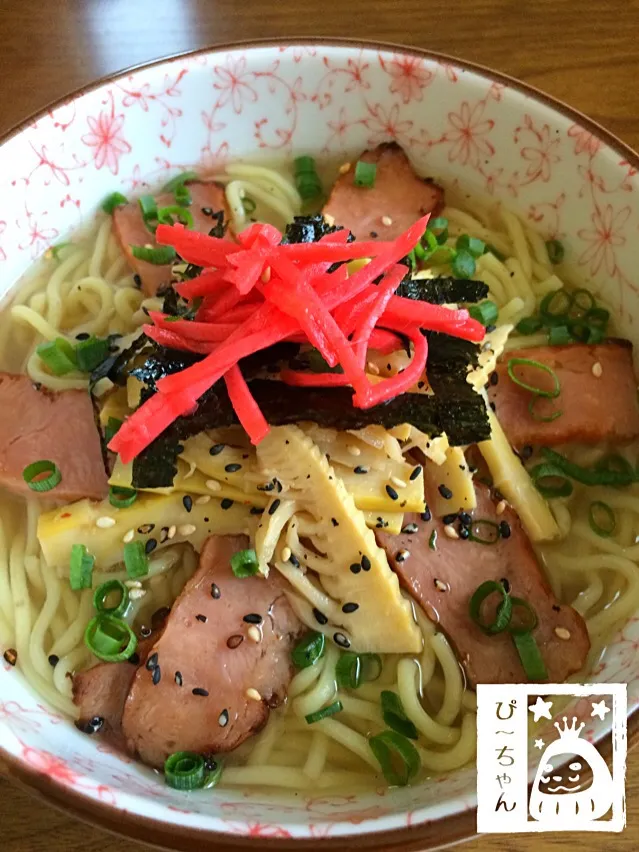 またまた😅手作りメンマ入り！なんちゃってラーメンなお昼ご飯💦|☆ぴ〜ちゃん☆さん