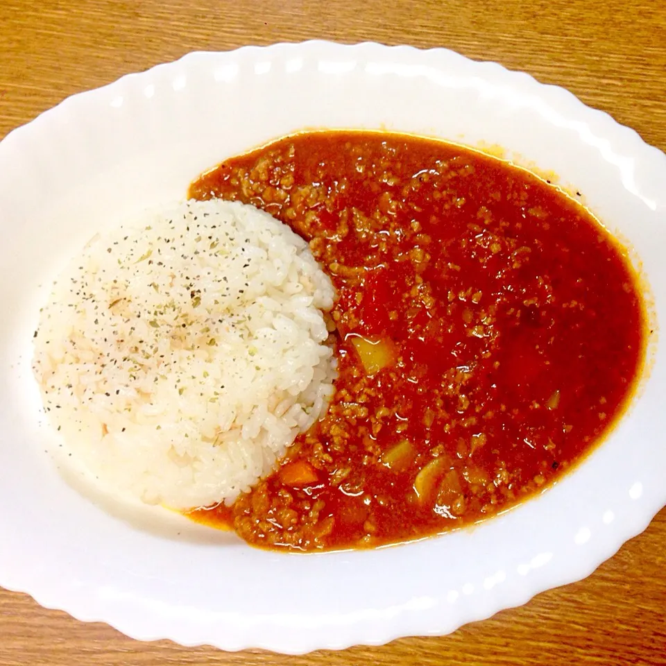 ひき肉とトマトのカレー|tada-fさん