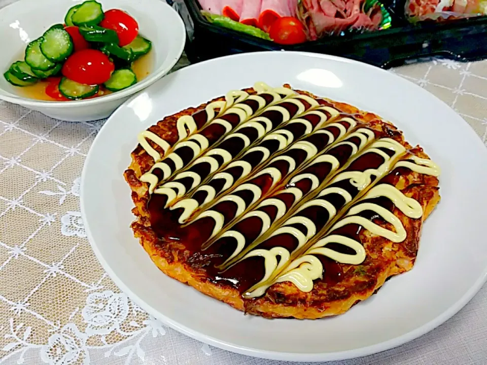 seafood okonomiyaki 海鮮お好み焼き|nene_rozieさん