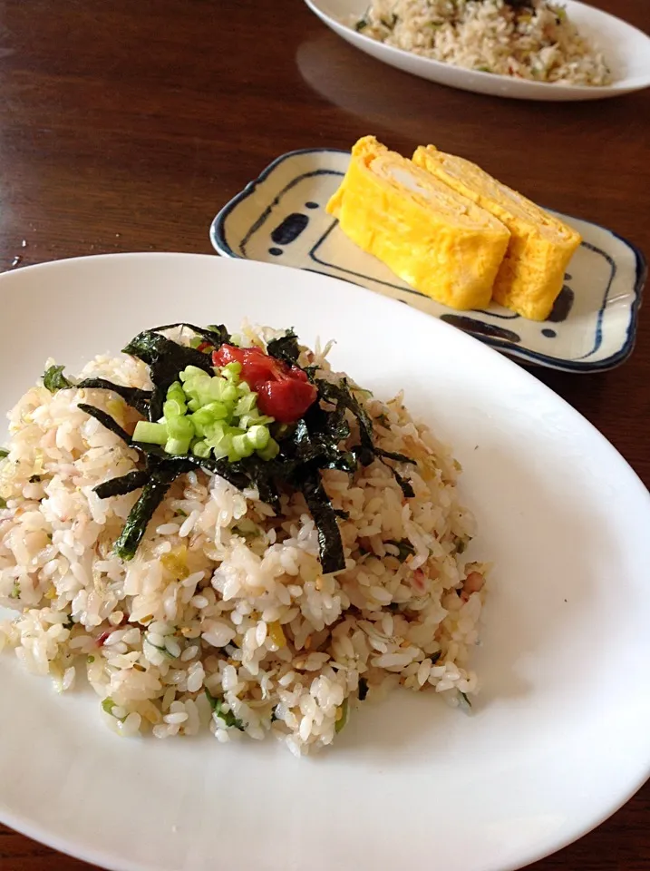 小女子と野沢菜の焼飯|平林明美さん