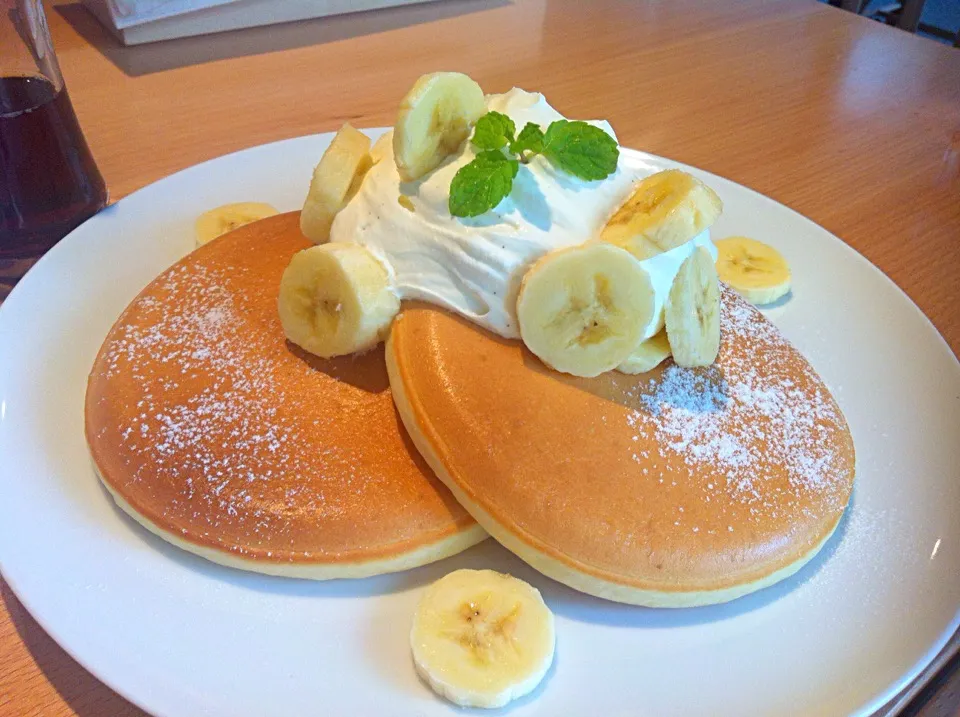 Snapdishの料理写真:バナナパンケーキ|ゆみさん