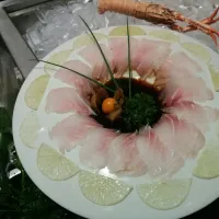 Carpaccio peixe branco.
 #whitefish
#carpaccio
#japanesefood|Keli Salesさん