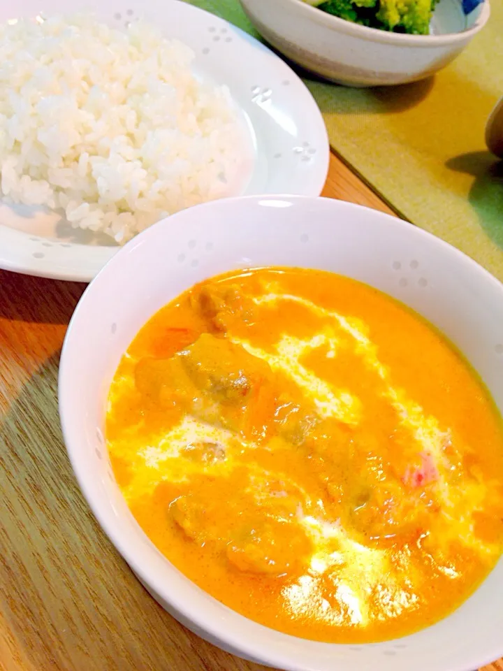 バターチキンカレーo(^_^)o初めて作ってみた😊|ちーままさん