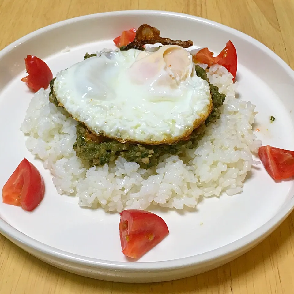 ほうれん草キーマカレー|にゃごさん