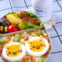 キャラ弁☆プーさんの炒飯