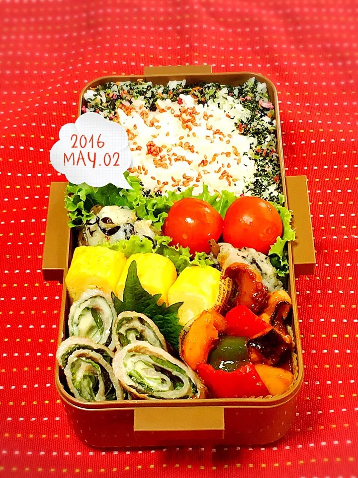 Snapdishの料理写真:高校生男子のがっつり弁当.ﾟ٩(๑⃙⃘˙ᵕ˙๑⃙⃘)۶:.｡|おざMAMAさん