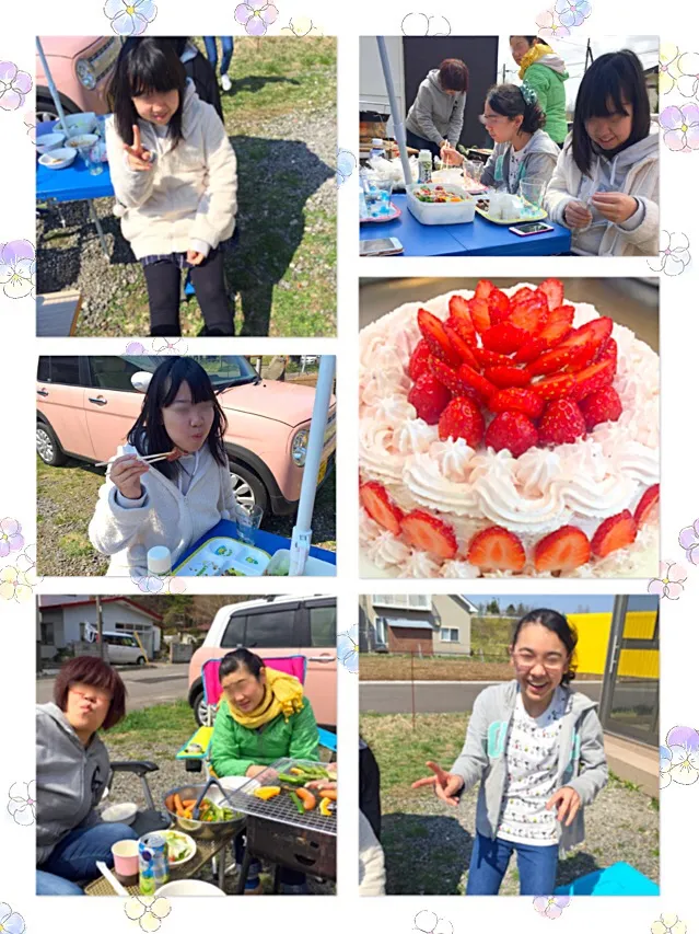 🌸🍡お花見BBQ〜♫🍡🌸and 娘の友達の🎉🎉バースディパーティー🎉🎉|りーちさん