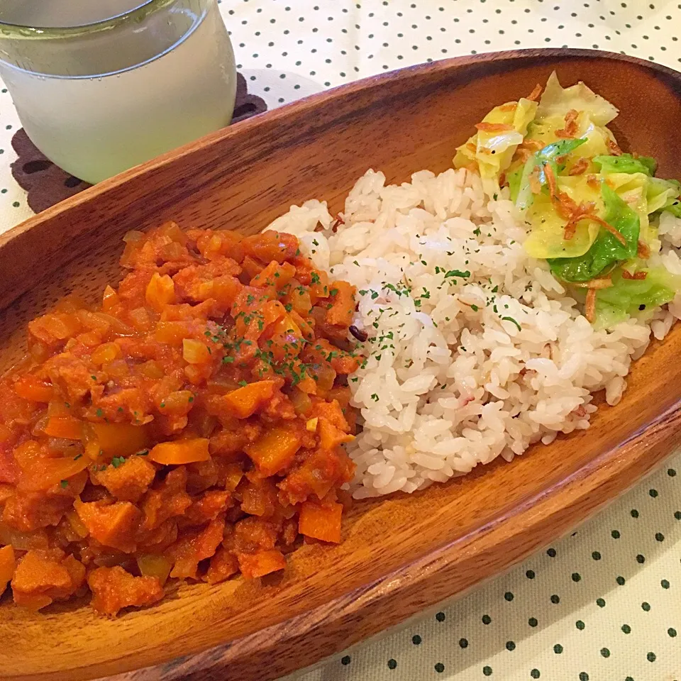 高野豆腐のキーマカレー|かぴこさん