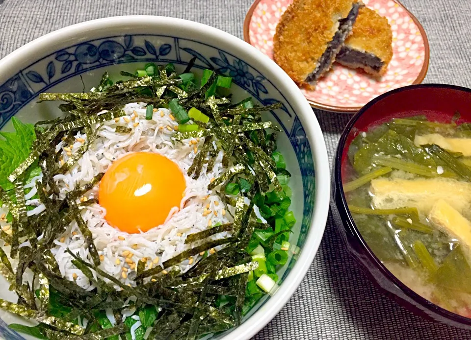 Snapdishの料理写真:我が家でもしらす丼(^^)|swanさん