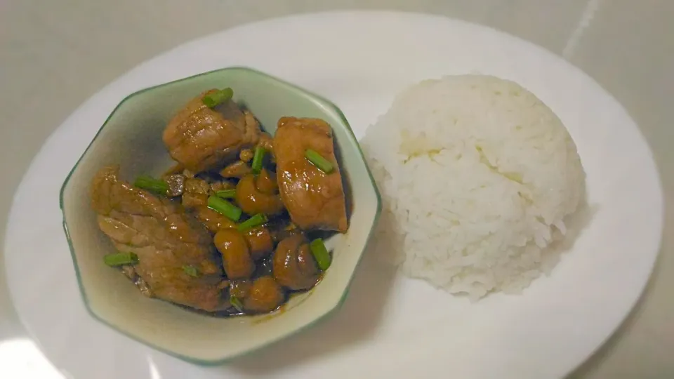 Pork Tenderloin with Mushrooms in Oyster Sauce|Rinielさん