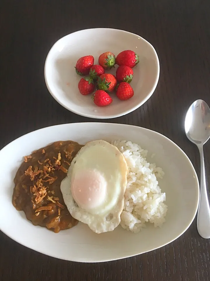 5月3日朝ごはん カレー|やすこさん