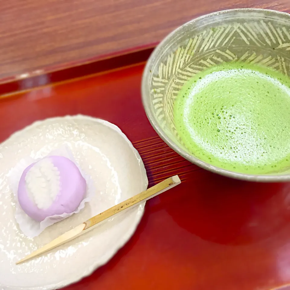 竹鼻まつりのお抹茶と上生菓子🍡|ちひろさん