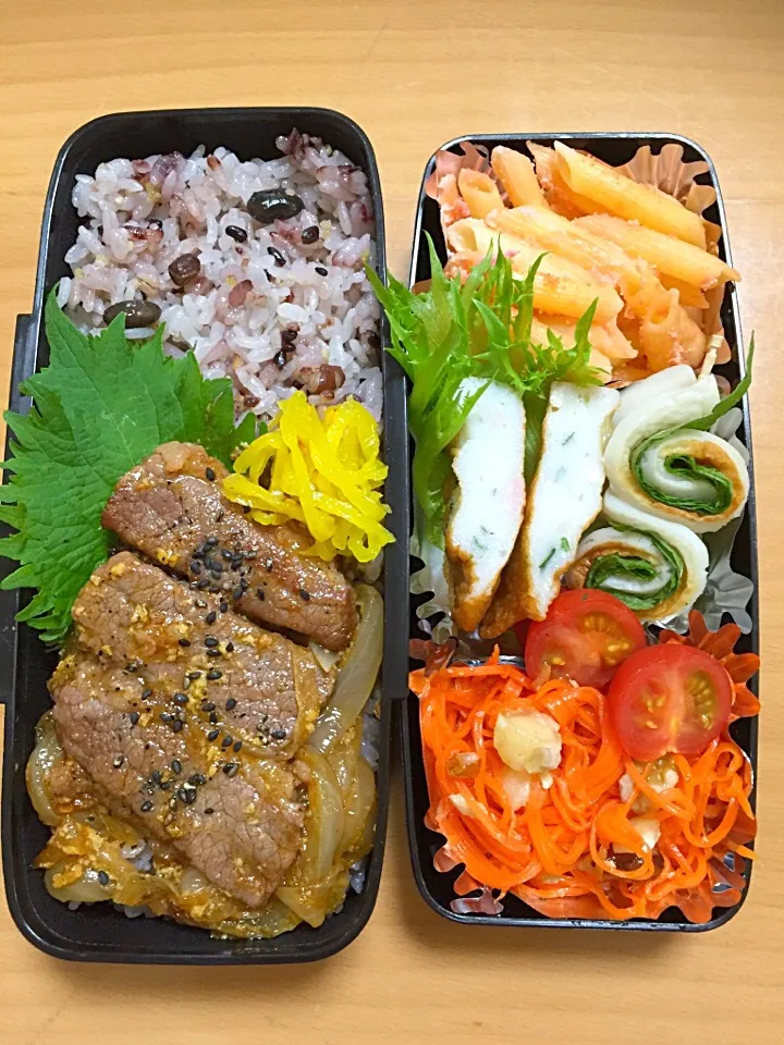 Snapdishの料理写真:ステーキ弁当🍱|あつみんさん