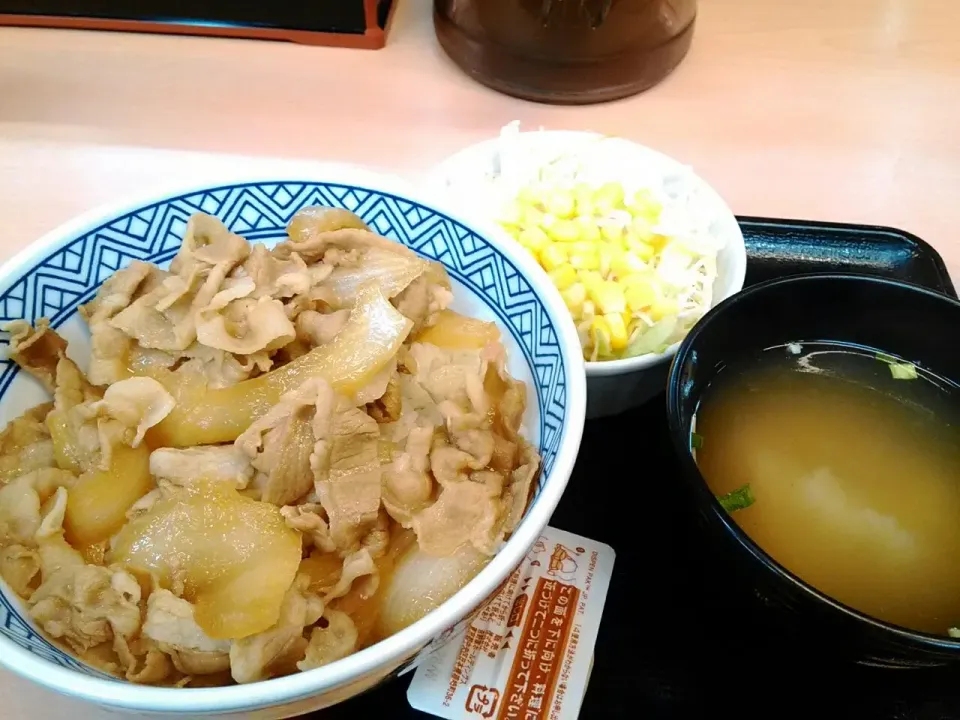 吉野家で豚丼♪|深夜特急fさん