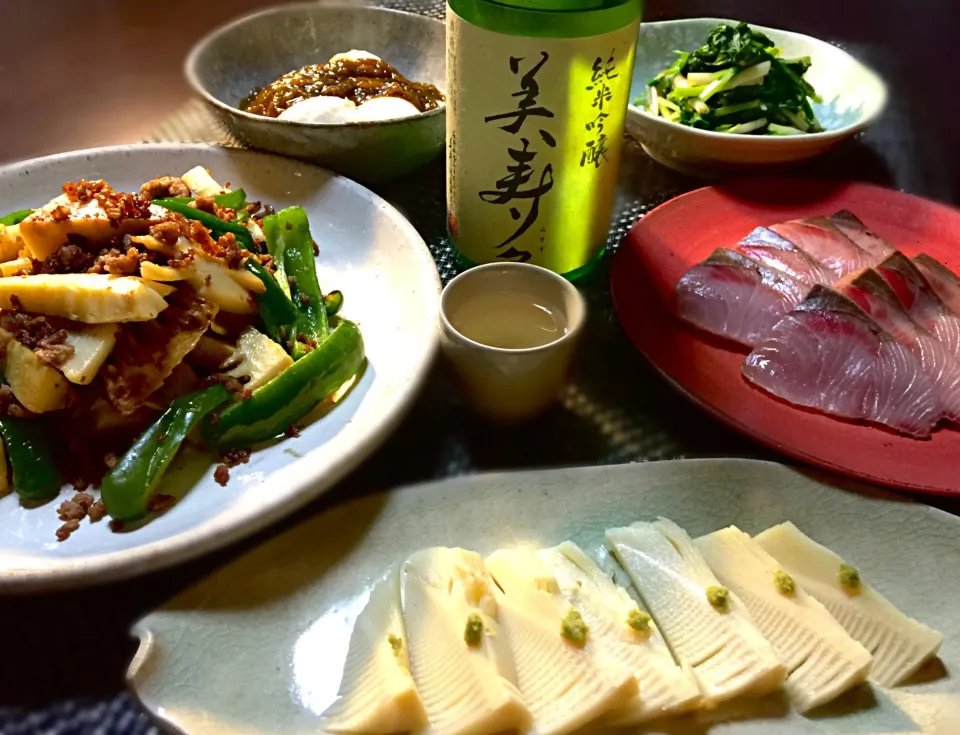 ある日の晩酌🍶|ぷっくりんこ💙さん