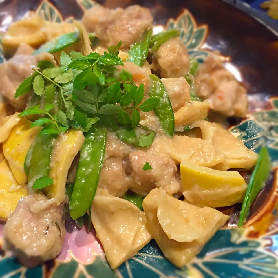 鶏とタケノコの塩麹煮✨|りこでりこさん