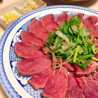 Snapdishの料理写真:牛肉のたたき|hanaさん