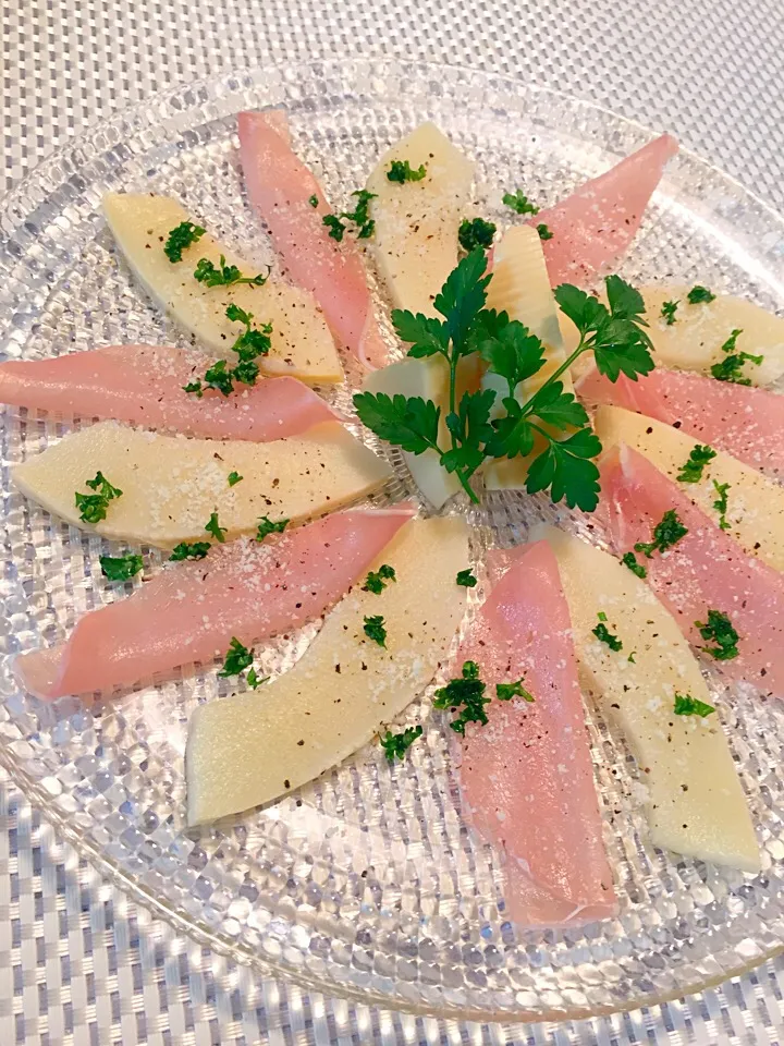 桜央里さんの料理 筍とパンチェッタのカルパッチョ風❣️|さちさん