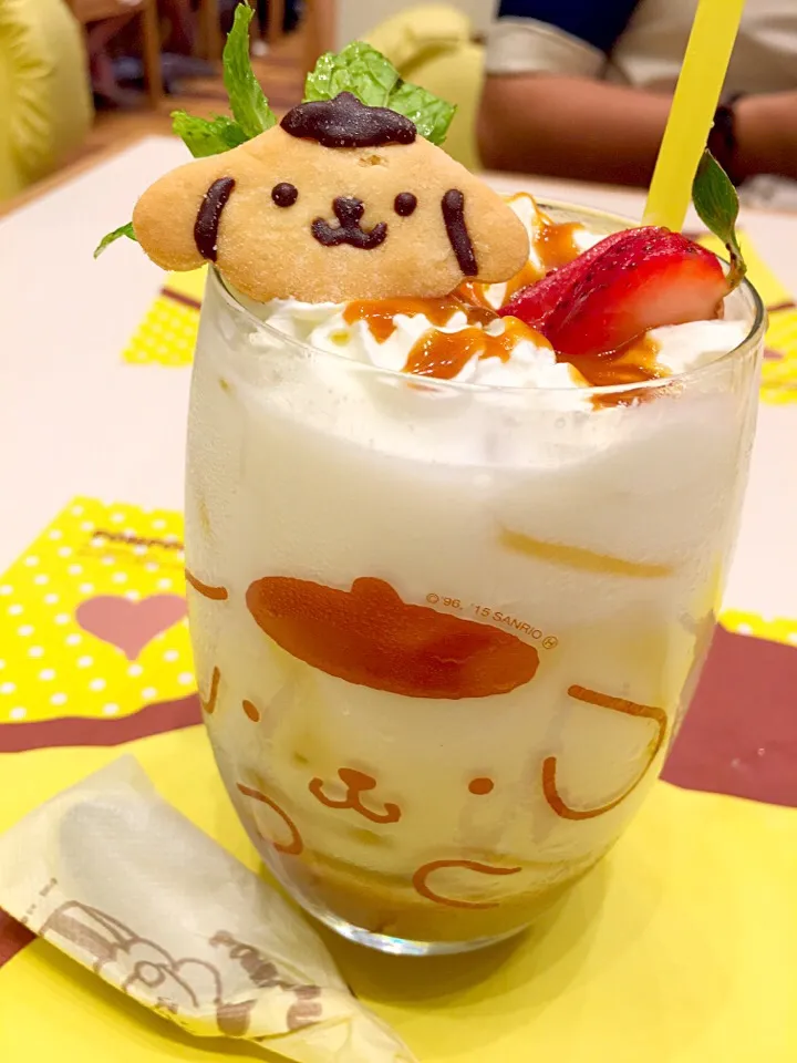 Caramel Latte @pompompurin cafe|prissyさん