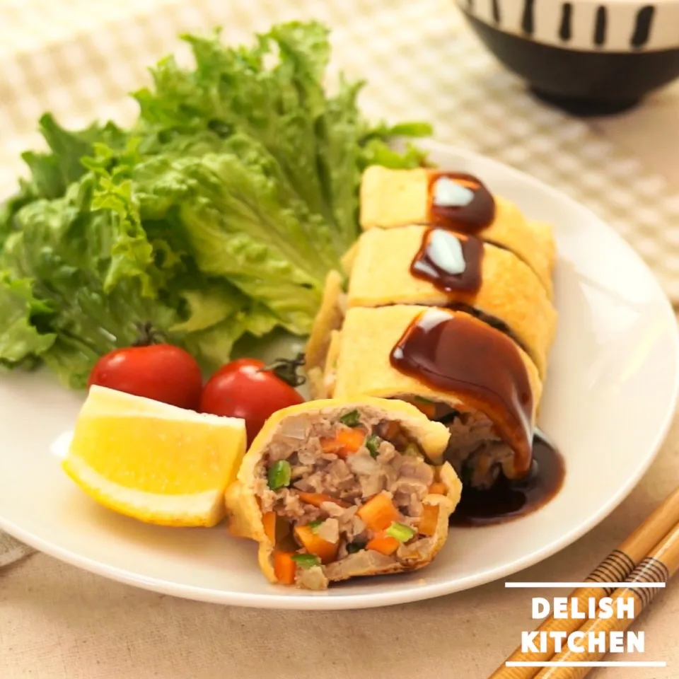 【動画】油揚げでメンチカツ風#delishkitchentv|DELISH KITCHENさん