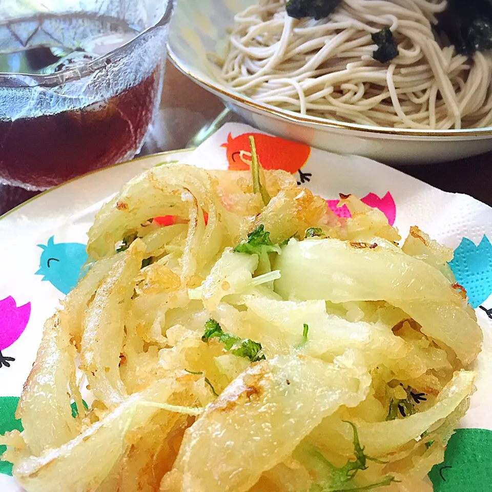 玉ねぎと水菜のかき揚げ🎵^ - ^|cafebobさん