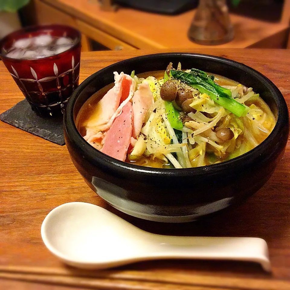 マルちゃん正麺 袋麺で 野菜味噌ラーメン 2016.5.4|キラ姫さん