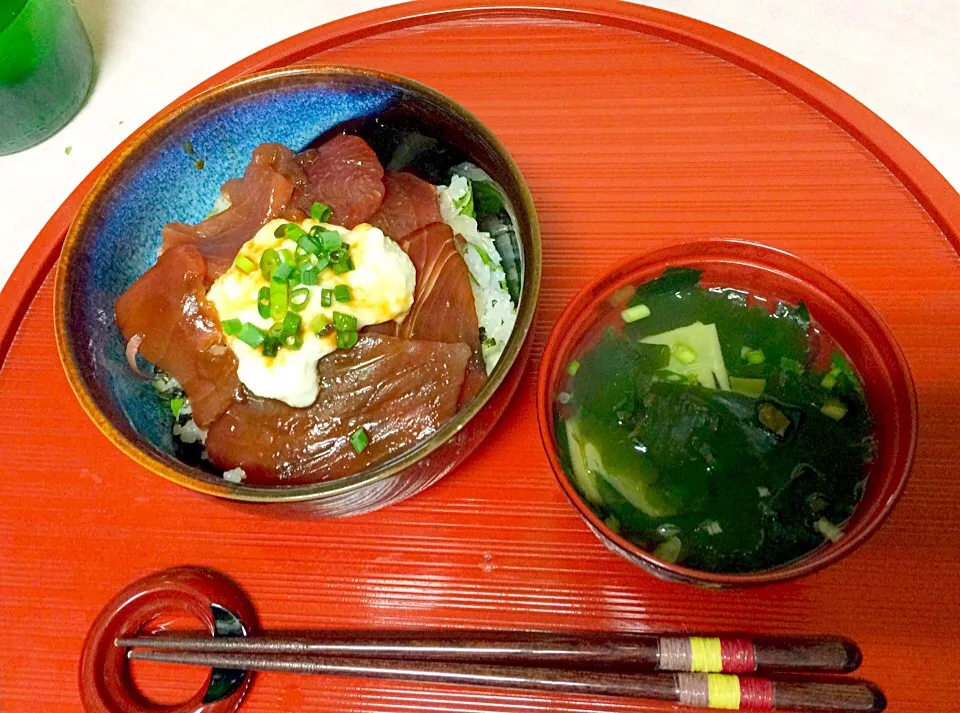 マグロの漬け丼です。😄|ナタママさん