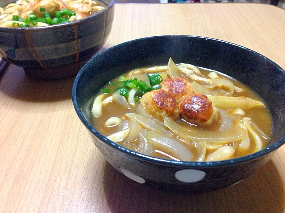 肉だんご入りカレーうどん|こんこんさん