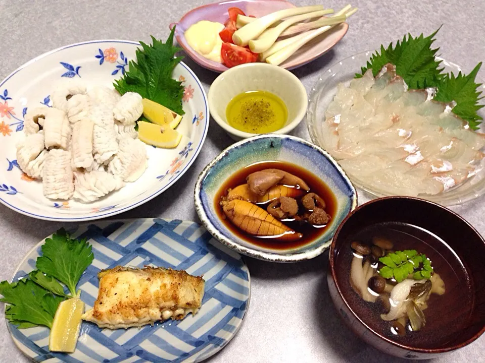 マゴチとハモの晩ご飯|Orie Uekiさん