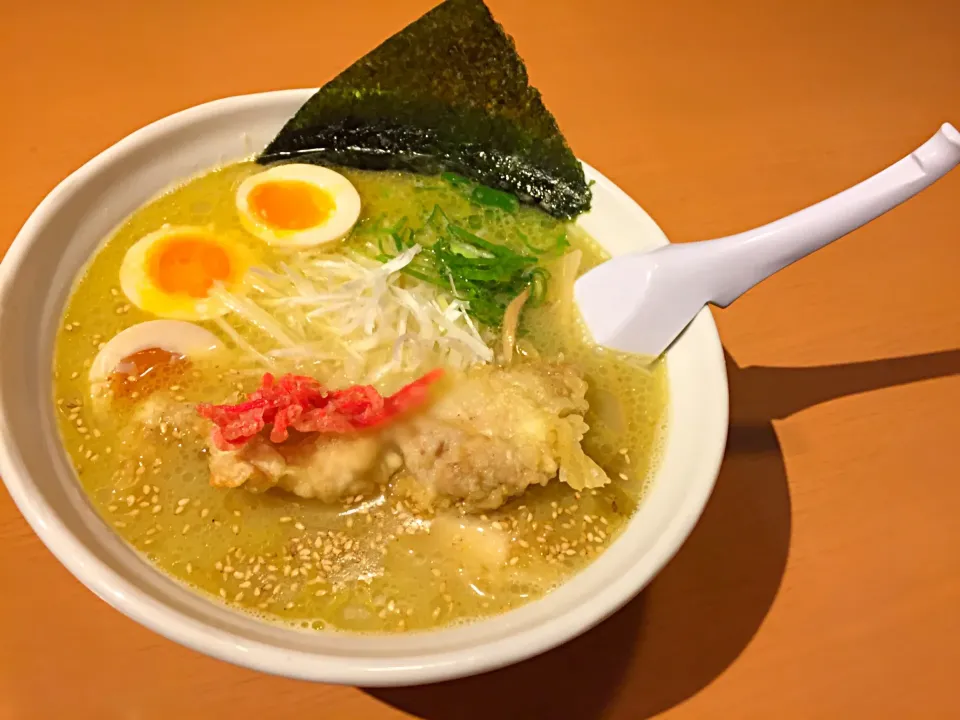 鶏天白湯ラーメン|あやさん