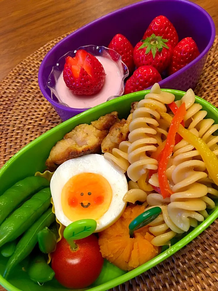 ゆで卵以外のものもリクエストして下さい弁当（4歳児）|祝美樹さん