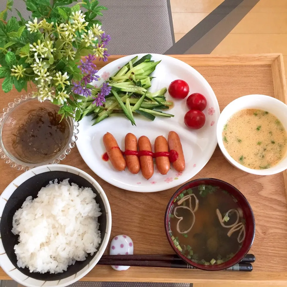 Snapdishの料理写真:5/6❤︎主人の朝ごはん❤|Makinsさん