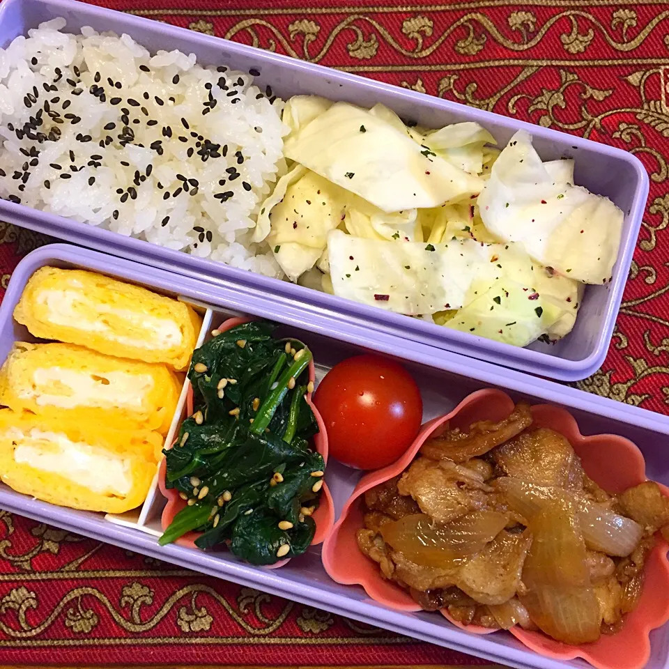 豚の生姜焼き弁当|もえさん