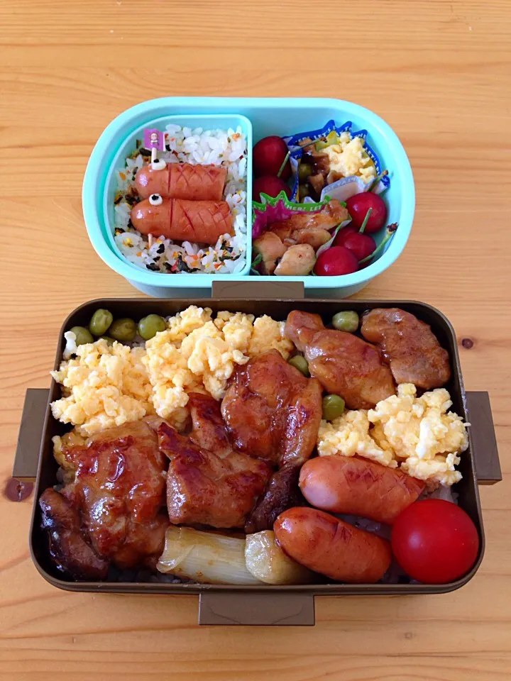 Snapdishの料理写真:5.6照り焼きチキン弁当|まゆさん