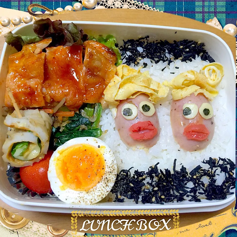 Snapdishの料理写真:息子弁当  アフリカンズ|miyukiさん