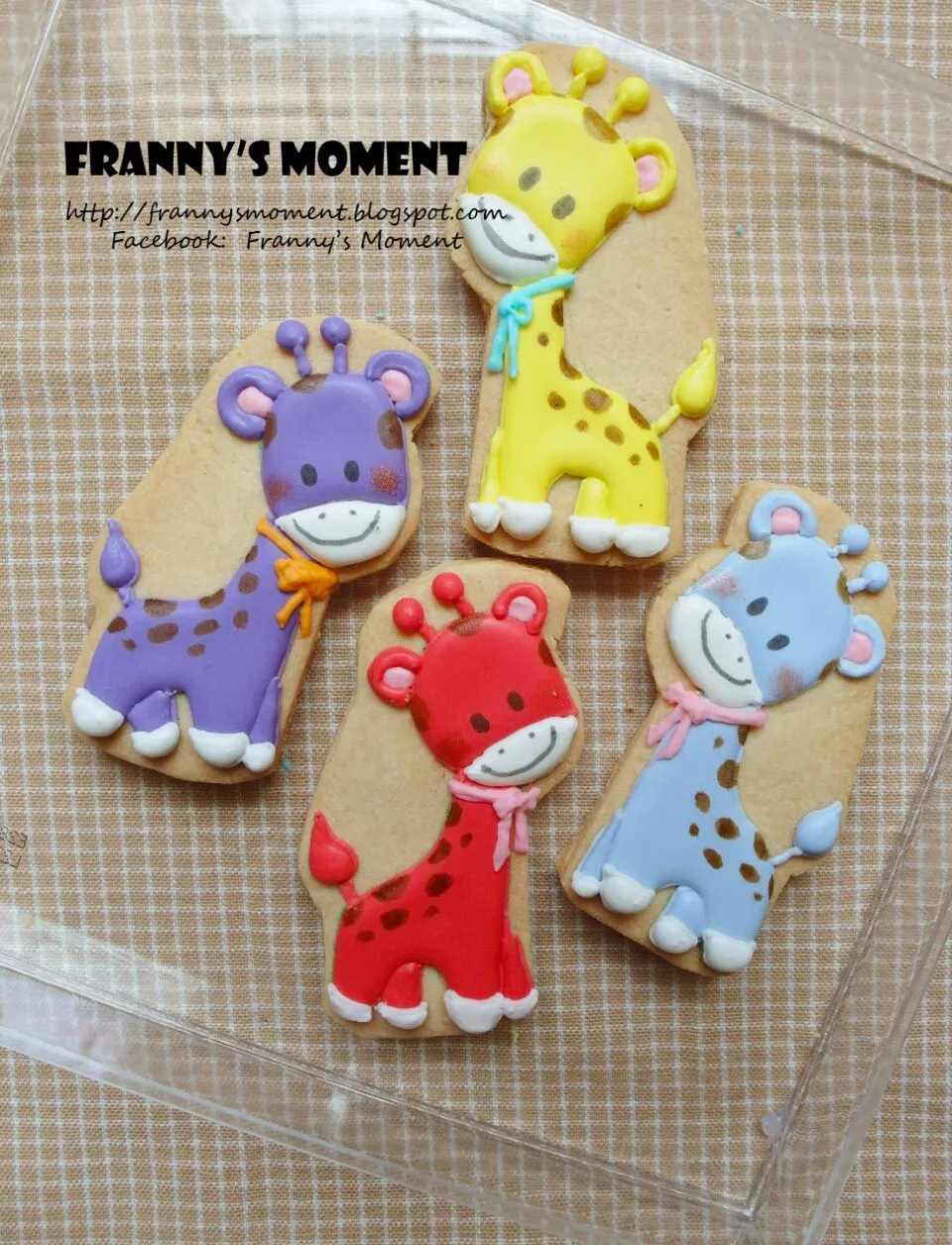 Giraffe icing cookies|Frannyさん