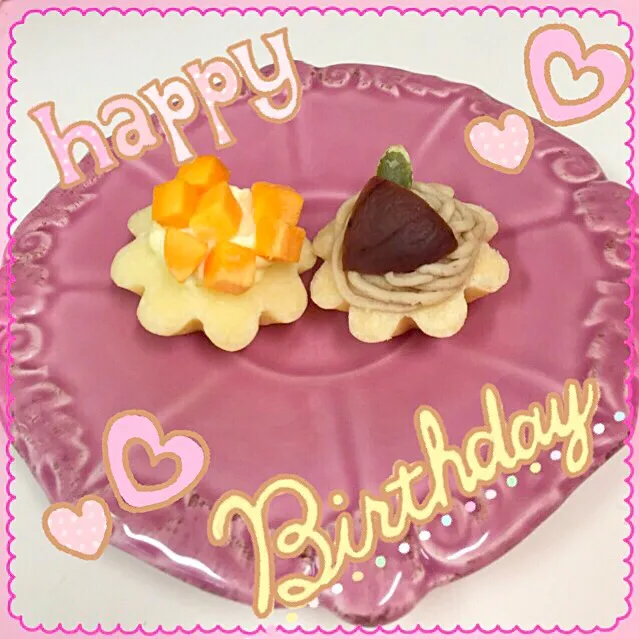 Snapdishの料理写真:くーたのお誕生日ケーキ。|あゆみんさん