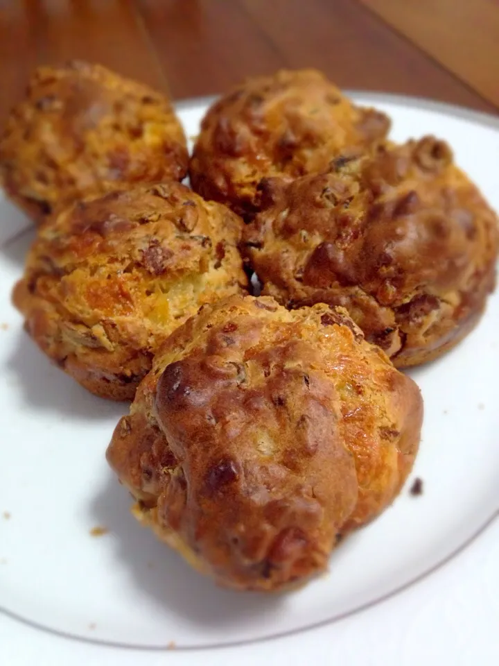 Ham cheese mushroom muffins|Carolさん