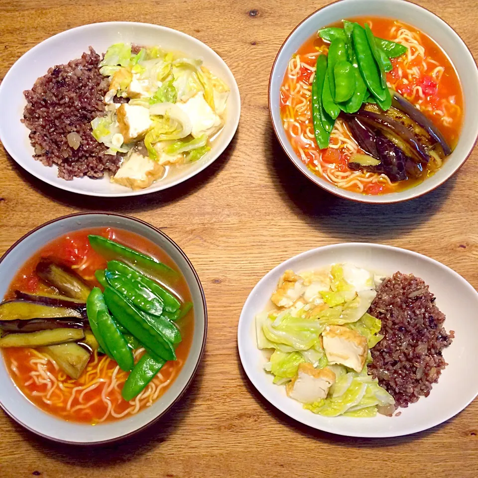 vegan
トマトラーメン
春キャベツと厚揚げの塩あんかけチャーハン|makiko_aさん