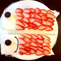 Snapdishの料理写真:こいのぼりケーキ|Noriko  Maehashiさん