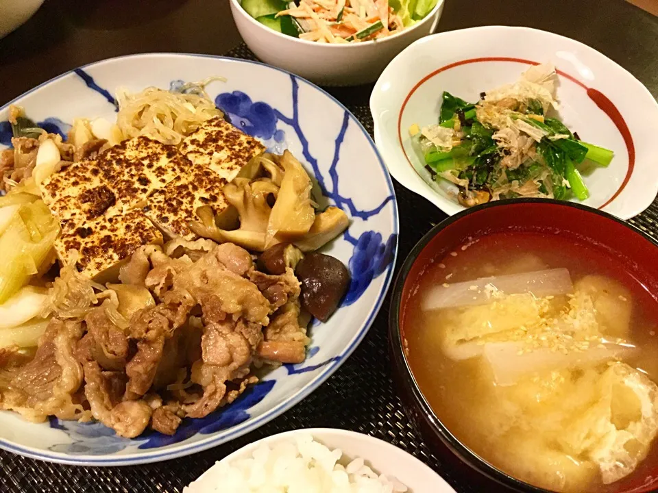 すき焼き風肉豆腐 定食|Jun  Sakamotoさん