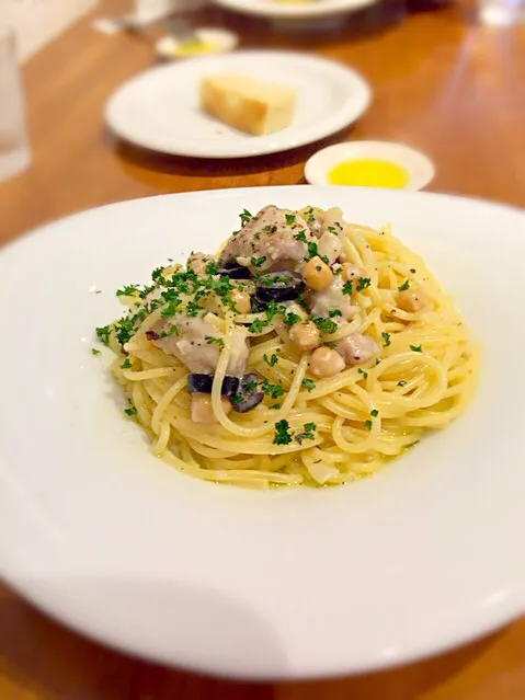 Snapdishの料理写真:パスタランチ チキンクリーム|原田さん