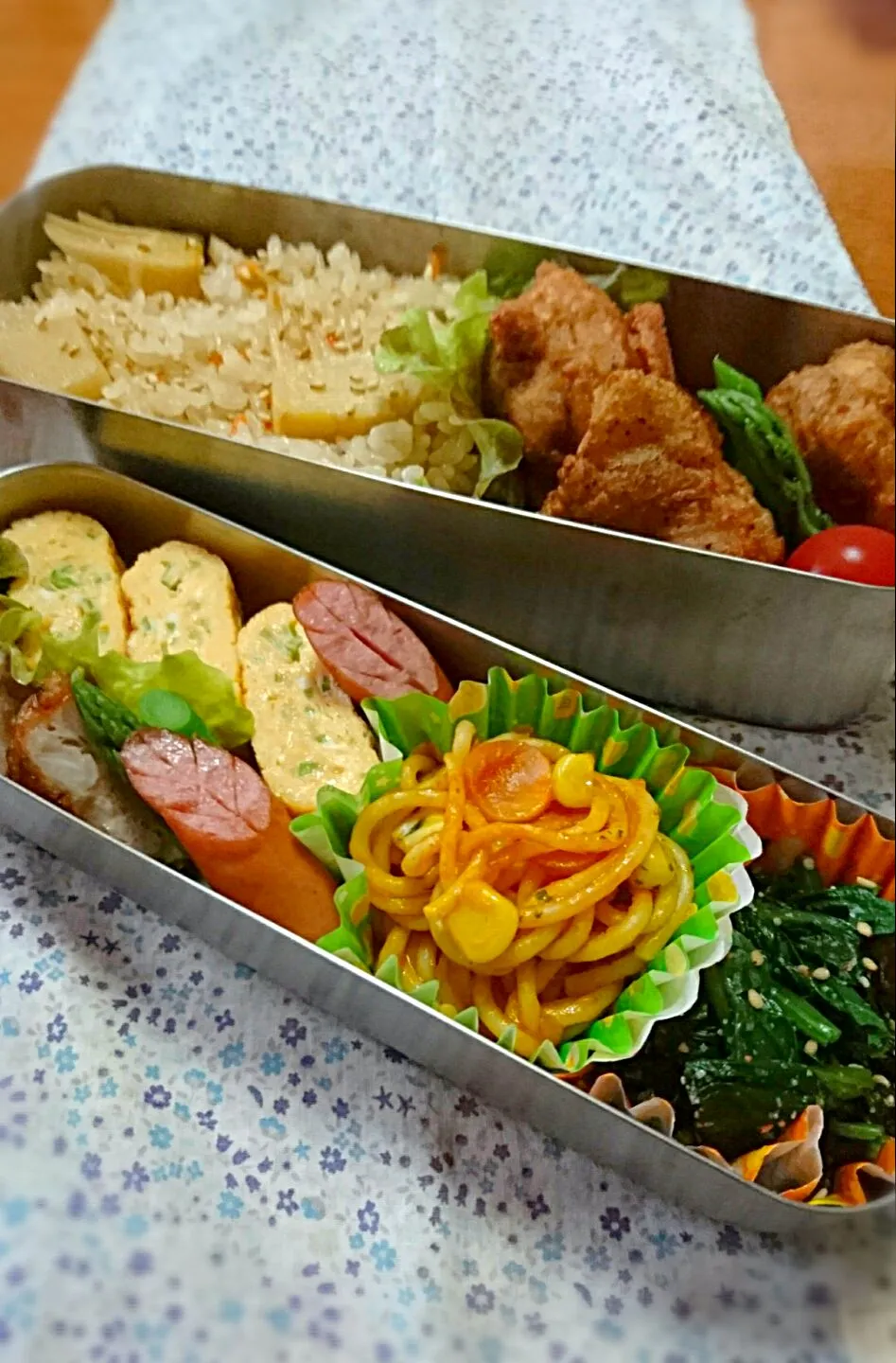 Snapdishの料理写真:５月７日 高１長男弁当🍀|ゆきこさん