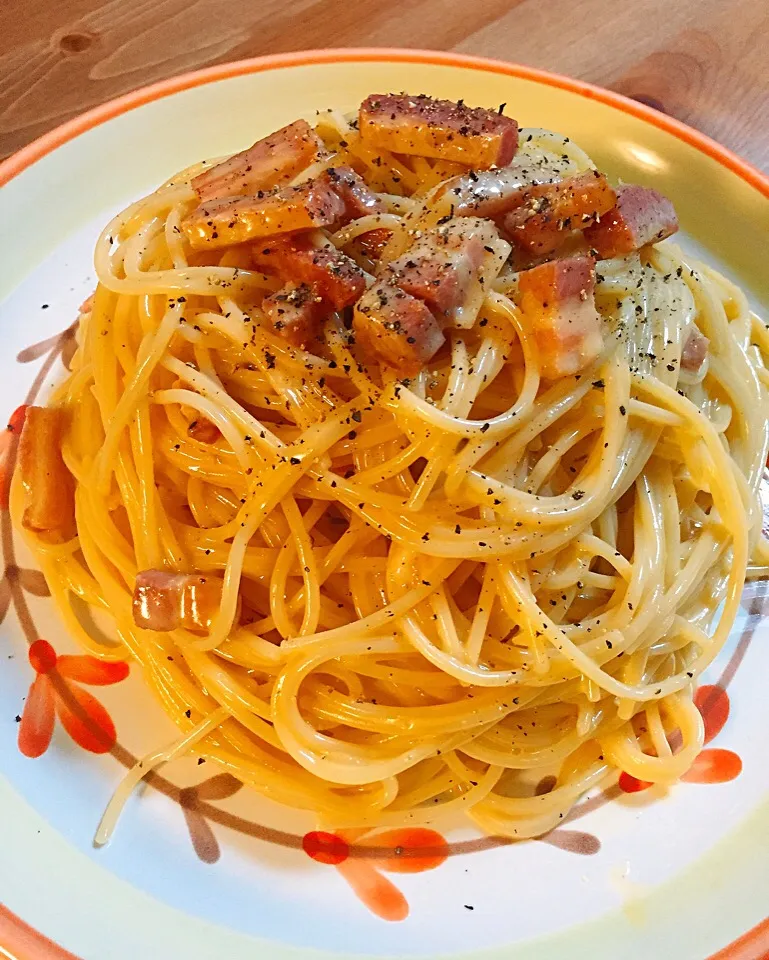 Snapdishの料理写真:カルボナーラ作ったよ🍝|NOMU'S キッチン🍳さん